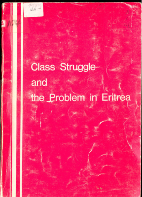 Class Struggle and the problem in Eritrea .pdf